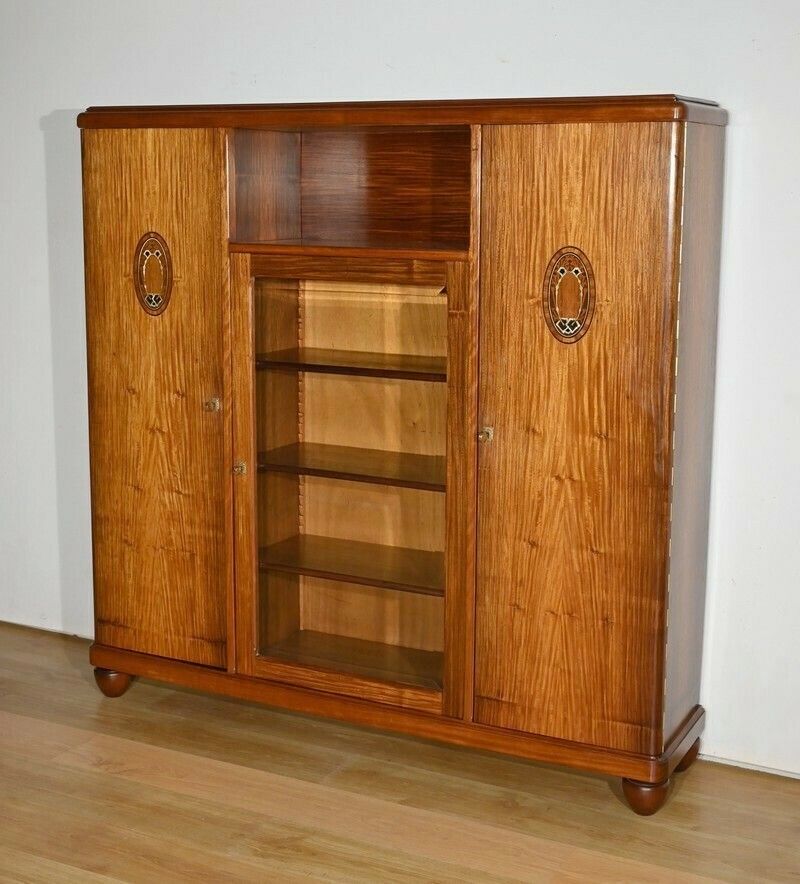 Small Library Cabinet In Blond Mahogany, Art Deco – 1940 photo 4601.77419305