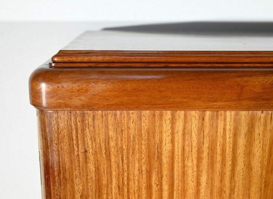 Small Library Cabinet In Blond Mahogany, Art Deco – 1940 photo vintage