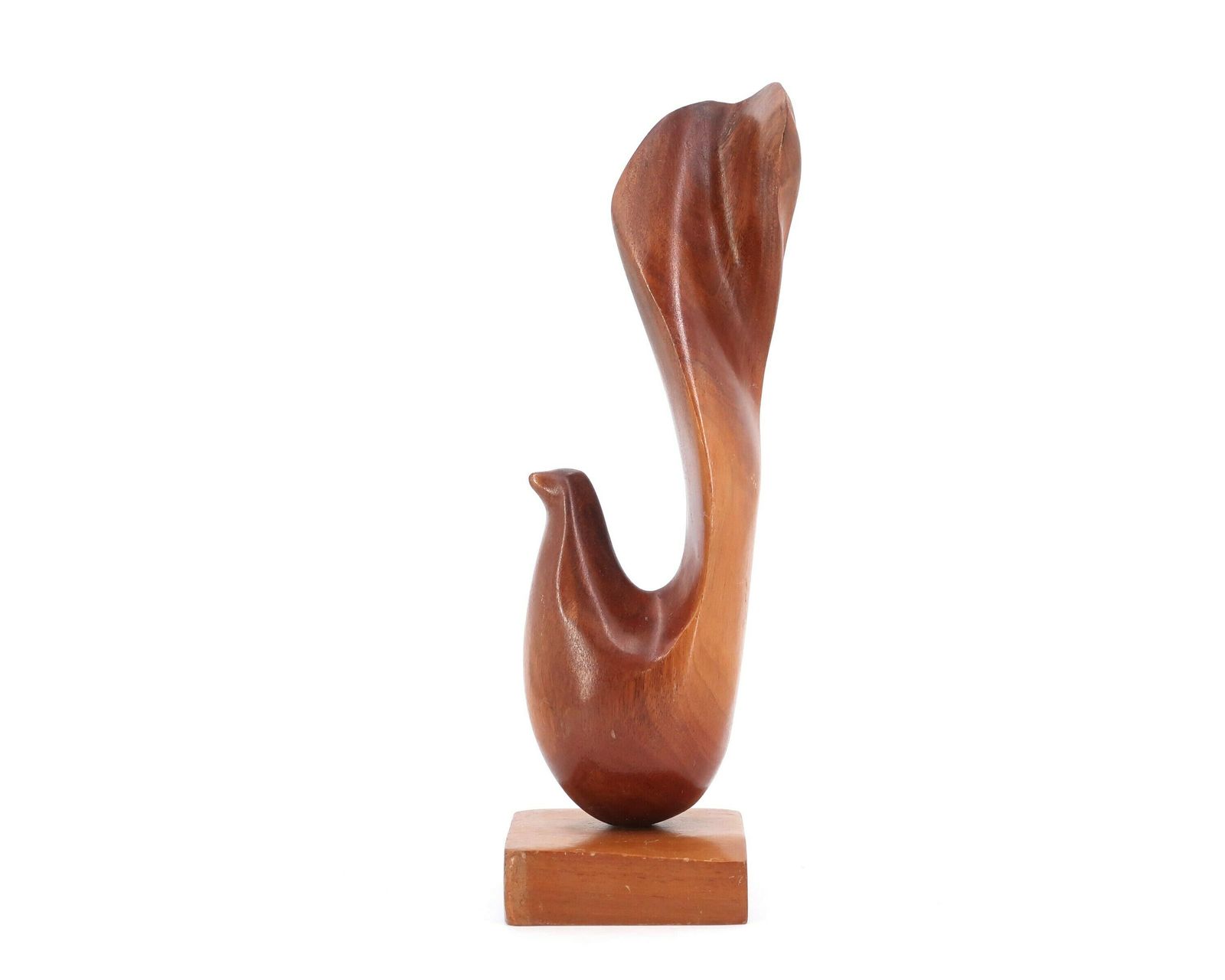 Modern Wood Sculpture, Bird, 1970s / Art, Alexandre Noll Style photo furniture