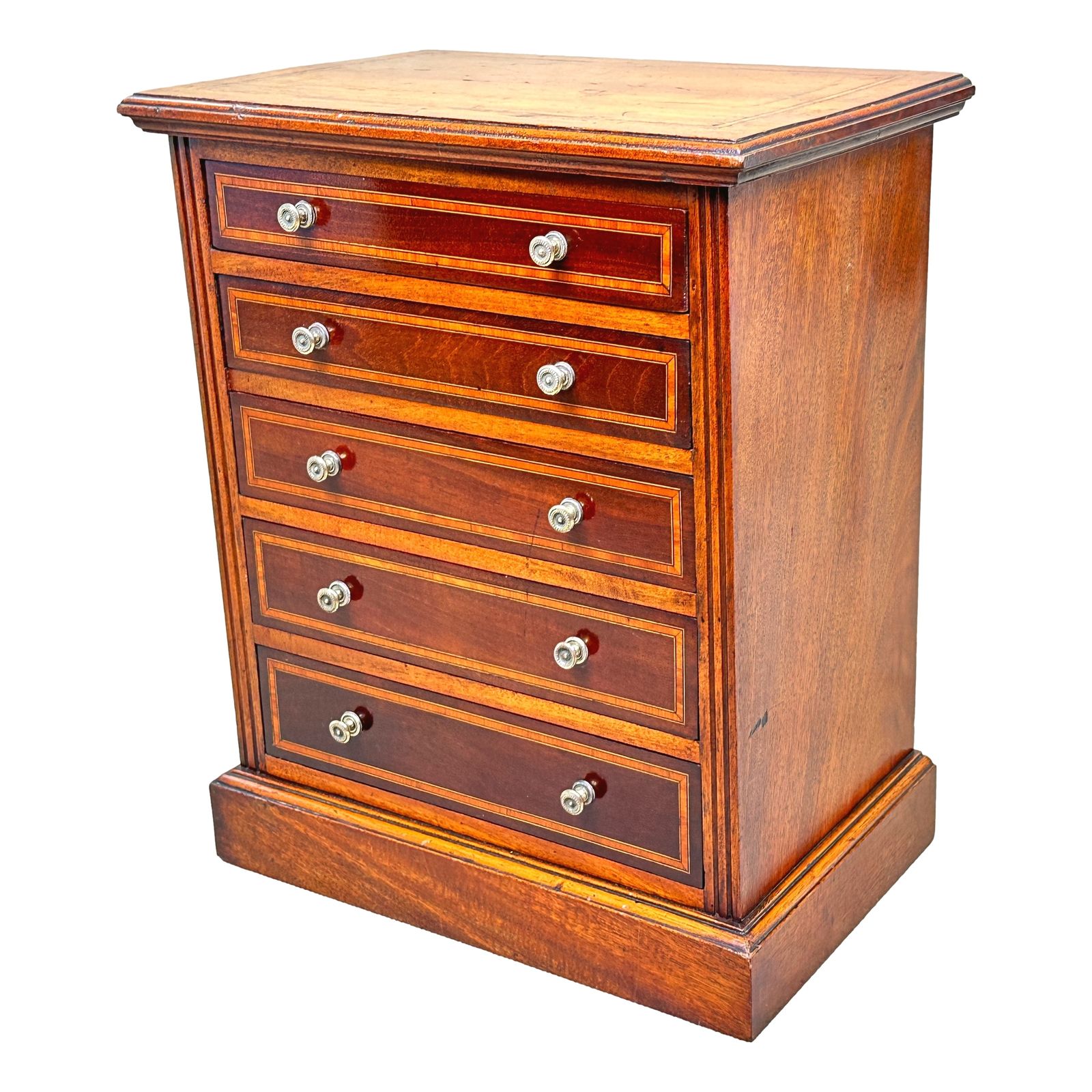 19th Century Walnut Miniature Chest (England, Circa 1880)