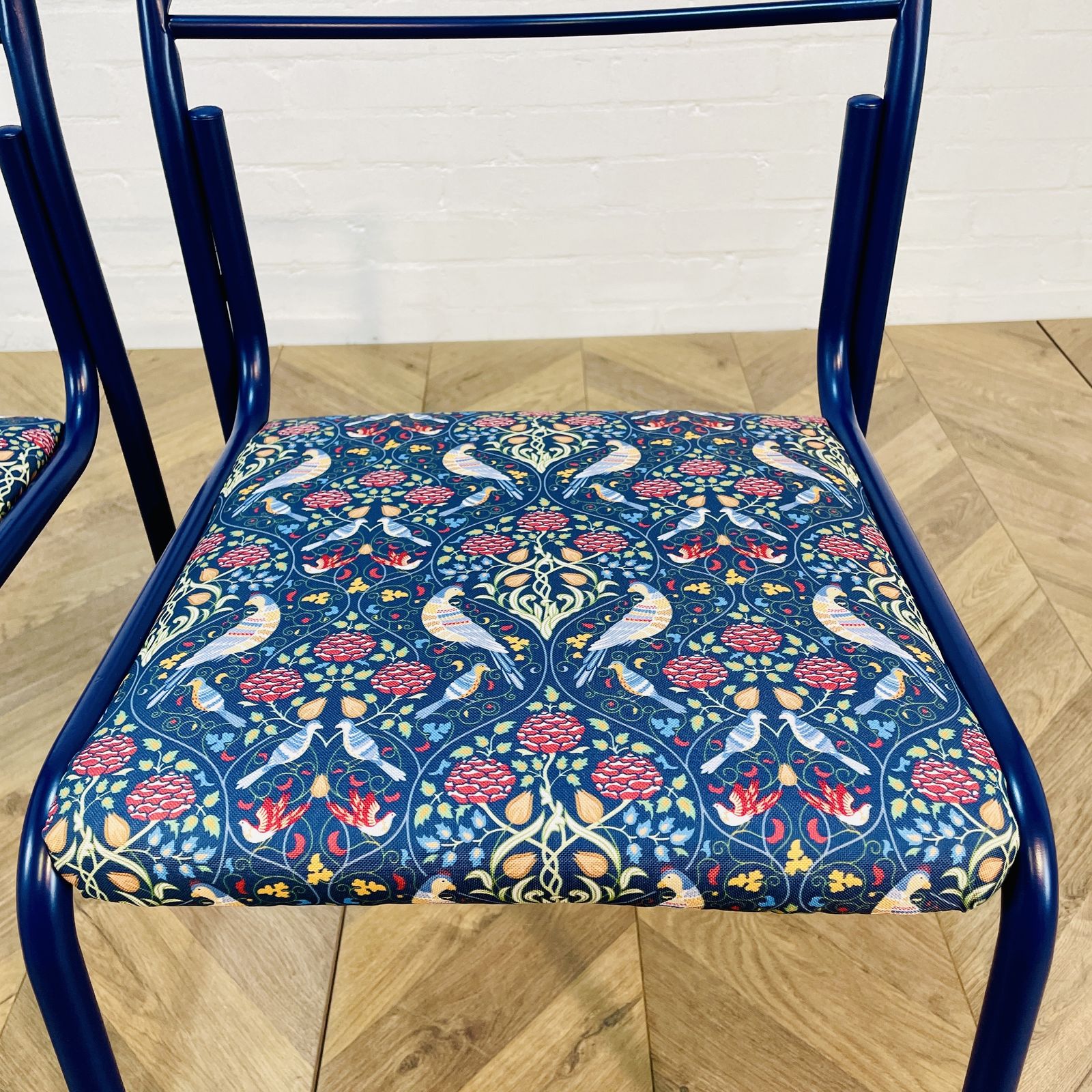 Vintage Metal Framed Chairs, Set Of 2, Featured On Bbc Show; Money For Nothing photo for sale