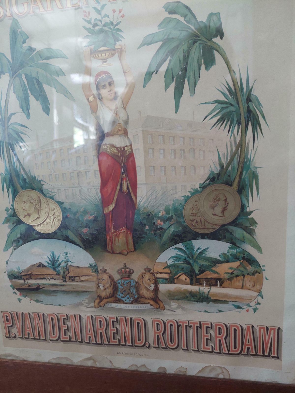 Antique Cigars Advertising Poster Koninklijke Nederlandsche Sigaren Fabriek photo furniture