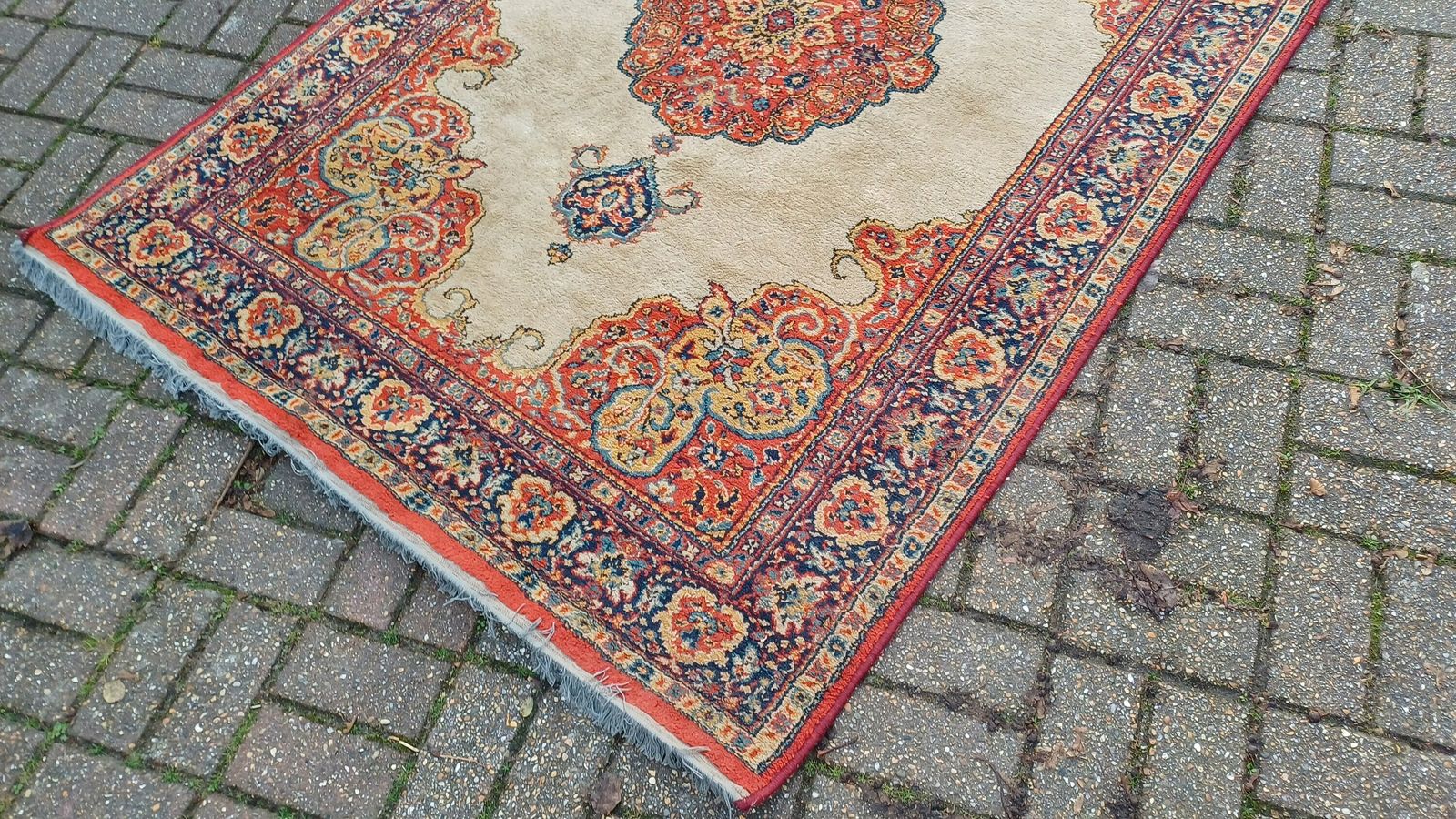 Large Super Vintage Turkish Decorative Asian Style Rug. 200 X 135 Cm photo 195.0
