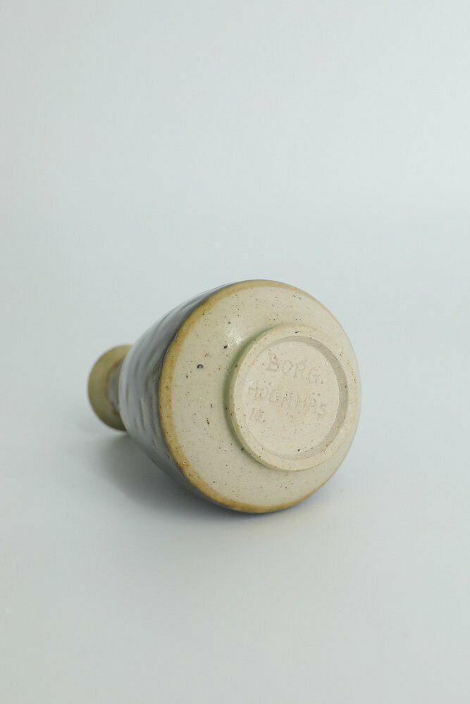 Klein Mid Century Scandinavisch Modern Verzamelbaar Steengoed Vaasje Nr. 10 Van Gunnar Borg Voor Höganäs Ceramics, Jaren 1960 photo Woonaccessoires