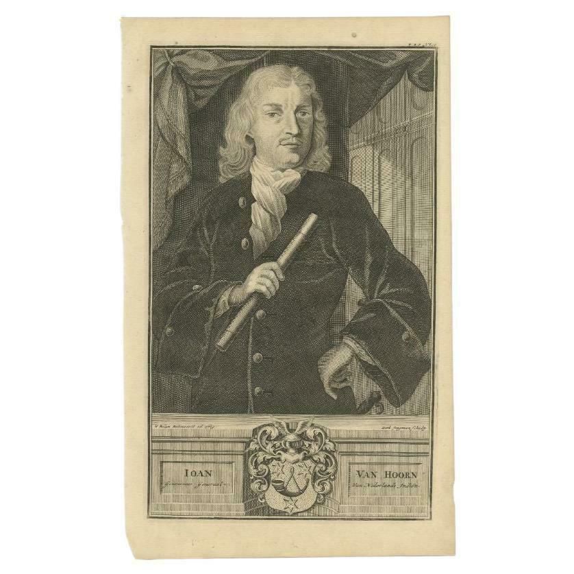 Antique Portrait Of Joan Van Hoorn, Governor General Of The Dutch East Indies