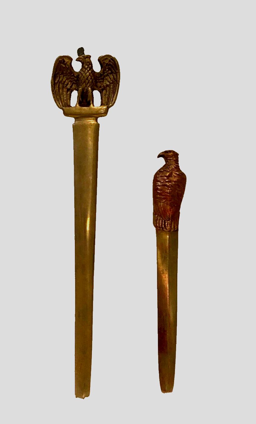 Lot Of Two Empire Style Bronze Paper Cutters 20th Century