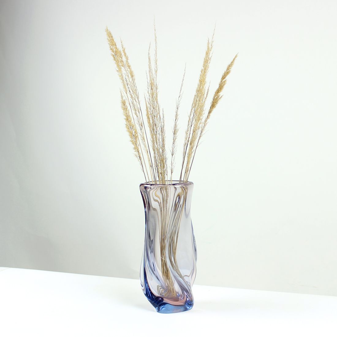 Big Murano Glass Vase By Hospodka, Czechoslovakia 1960s photo furniture