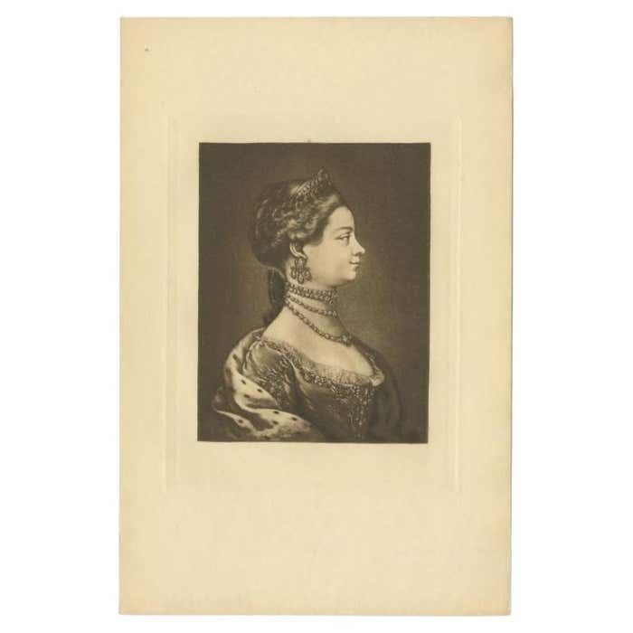 Antique Portrait Of A Lady Or Potentially A Queen, Circa 1900