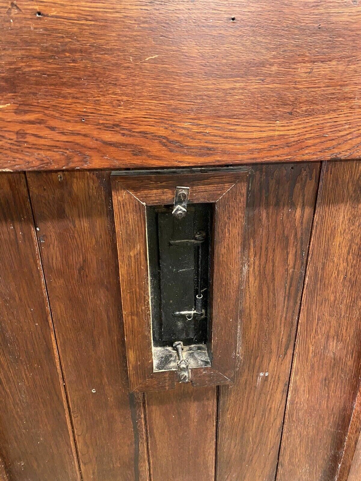 photo vinterior Solid Oak Stained Glass Front Door + Frame Antique Period Reclaimed Old Leaded