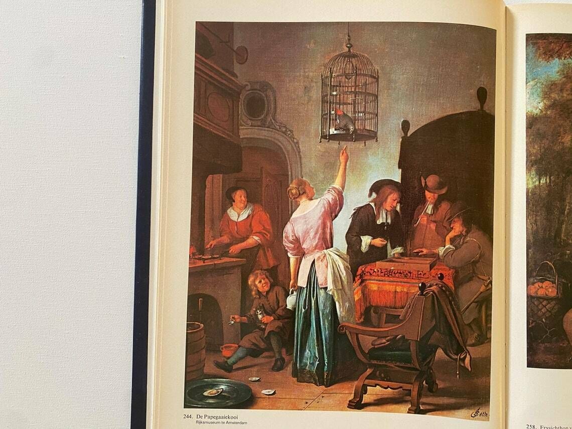 photo for sale Vintage Delft Blue Wall Plate By Chemkefa  Jan Steen  Holland