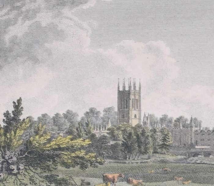 Oxford 18th Century Engraving After Edward Dayes 1792 photo furniture