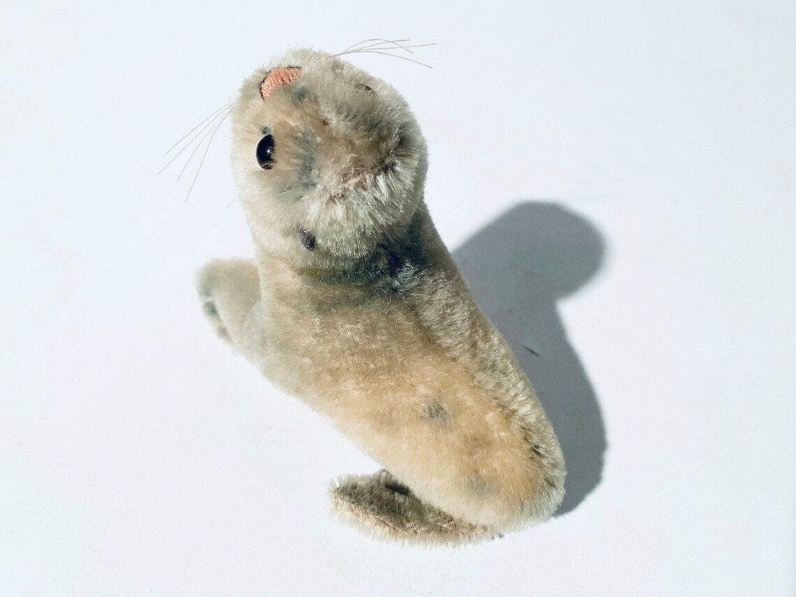 Vintage Steiff Stuffed Baby Seal Toy 'Robby' / Vintage 1950s photo buy