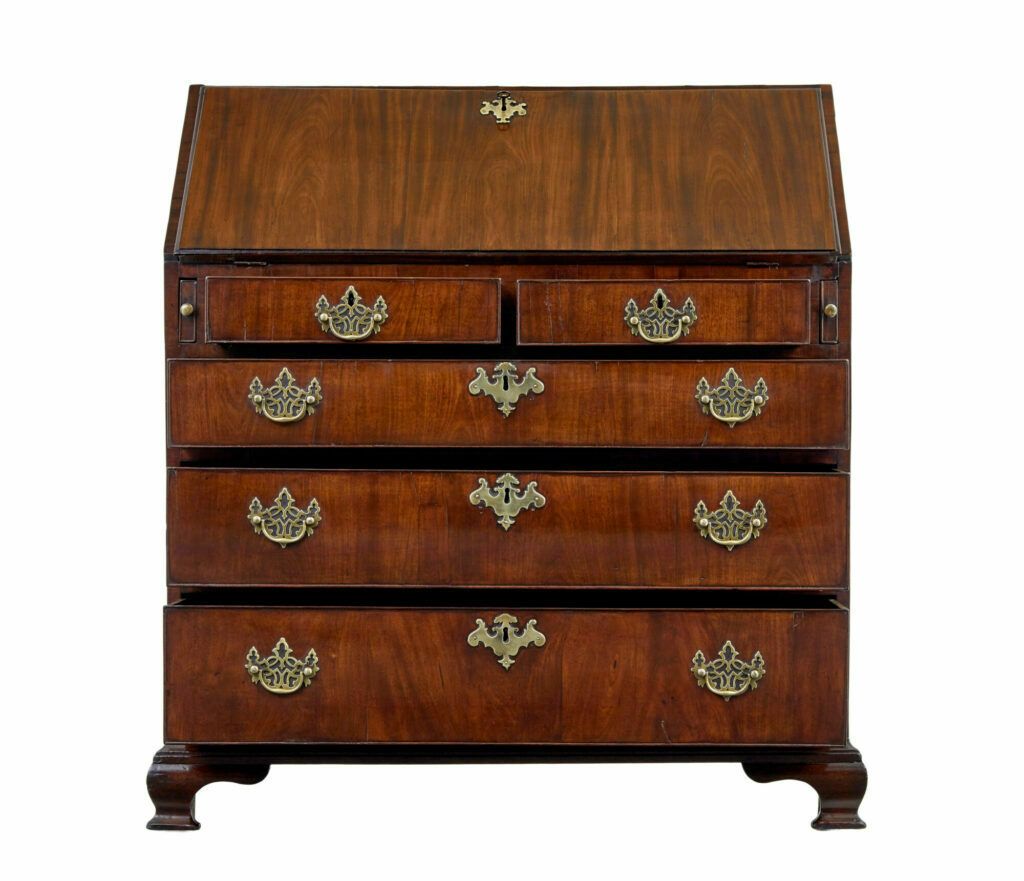 Late 18th Century Georgian Walnut Bureau photo furniture