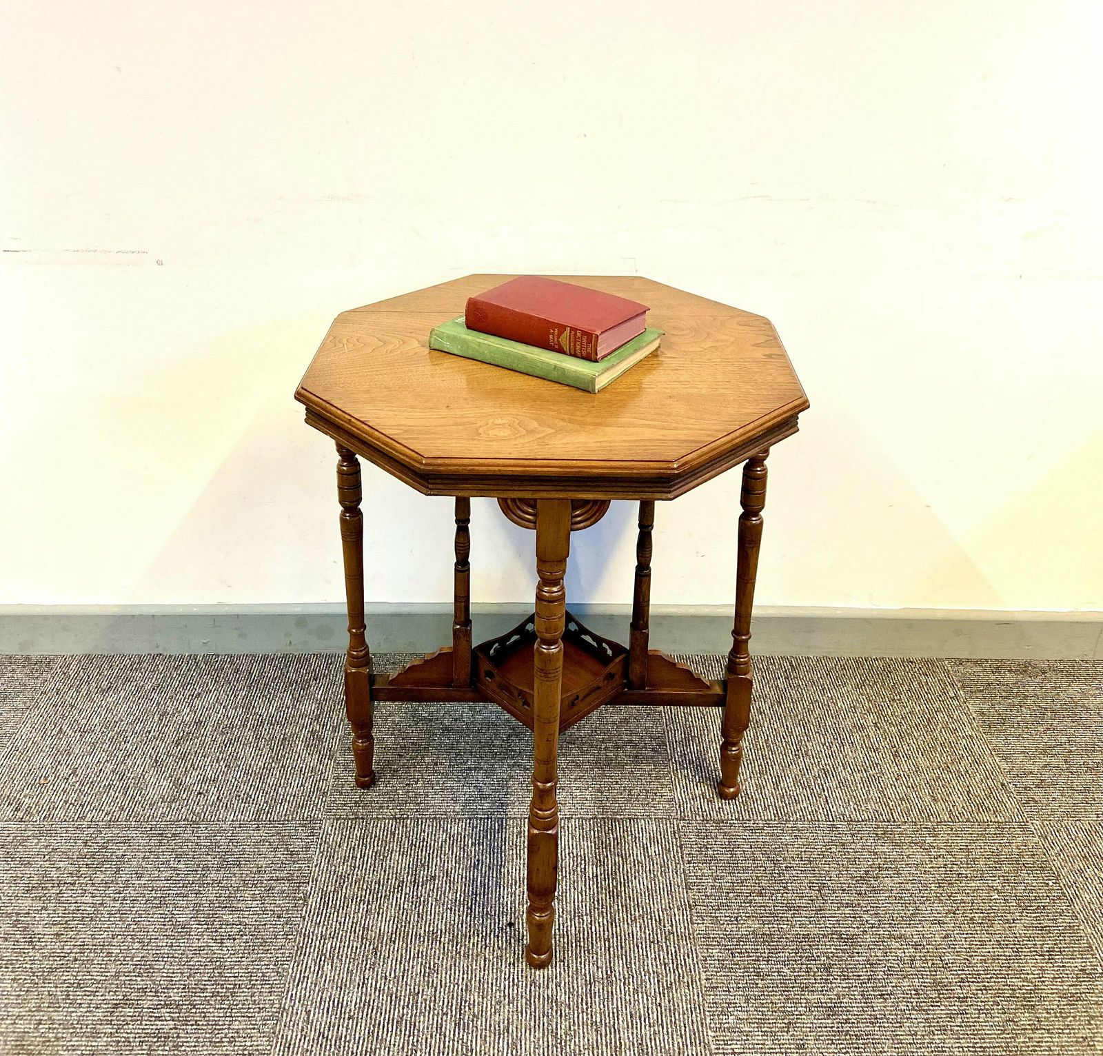 Antique Edwardian / Six Sided Top Occasional Table / Made In England C1910 / Free Delivery