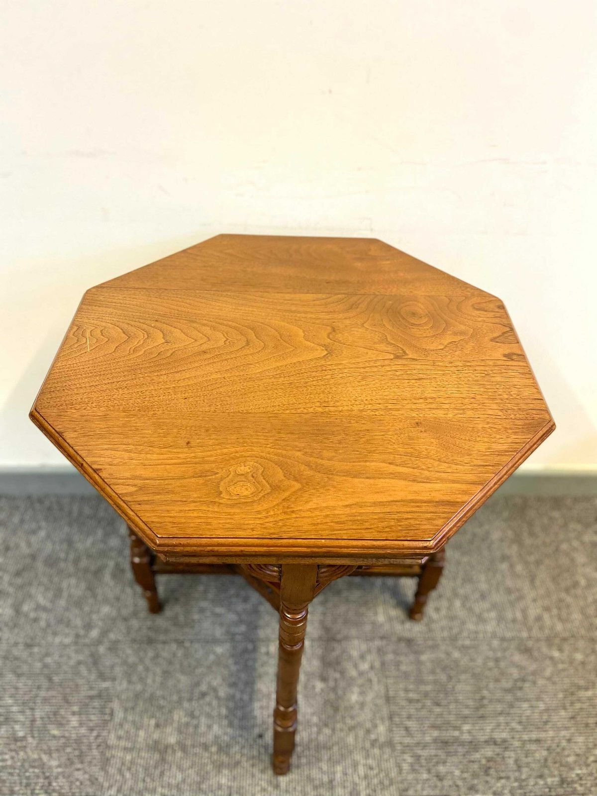 Antique Edwardian / Six Sided Top Occasional Table / Made In England C1910 / Free Delivery photo furniture