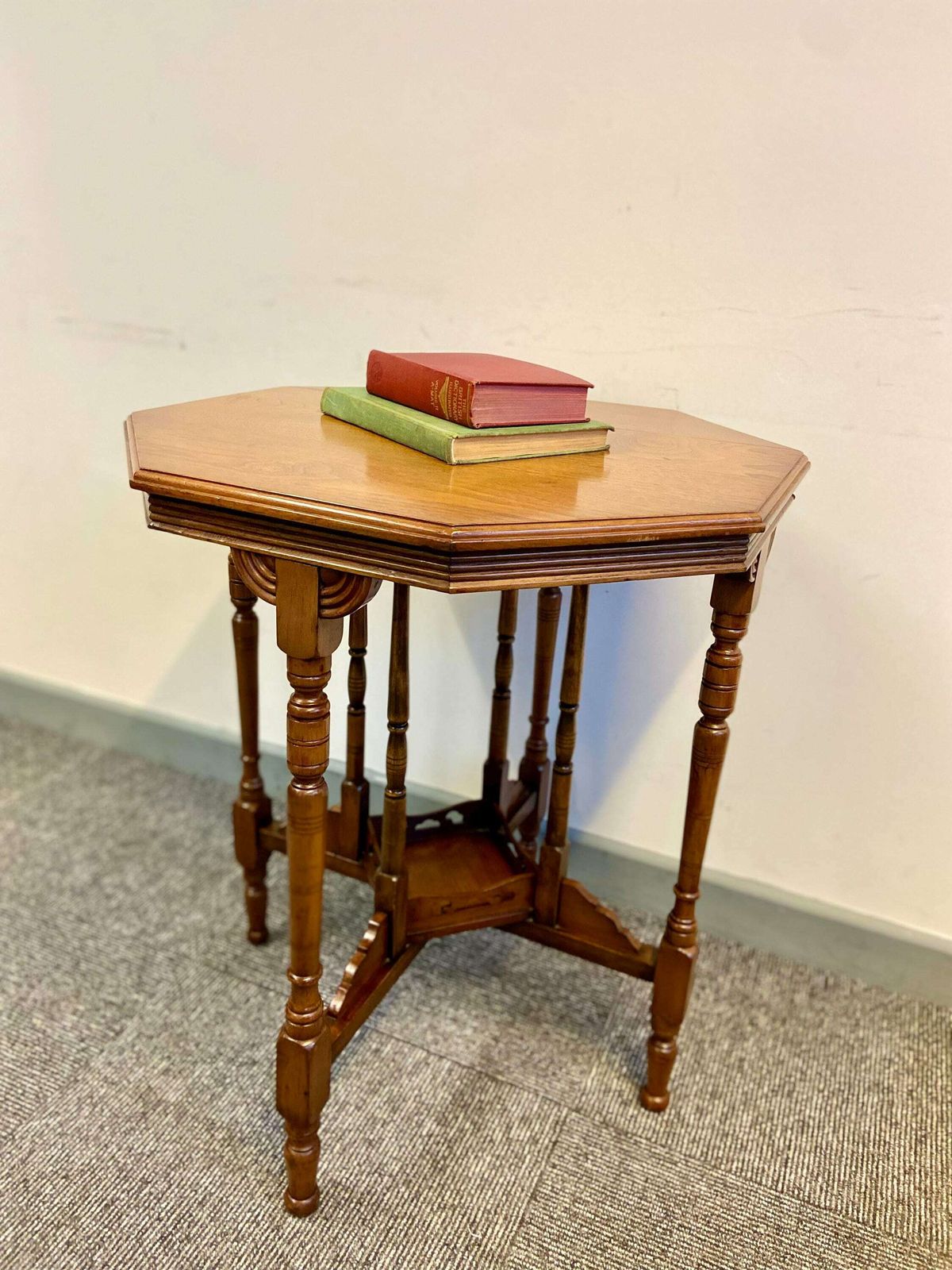 Antique Edwardian / Six Sided Top Occasional Table / Made In England C1910 / Free Delivery photo for sale
