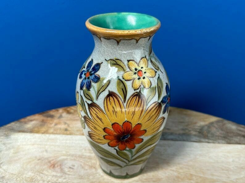 Vintage Hand Painted Jug/Pitcher Vase By Pzh   Plateelbakkerij Zuid Holland photo furniture