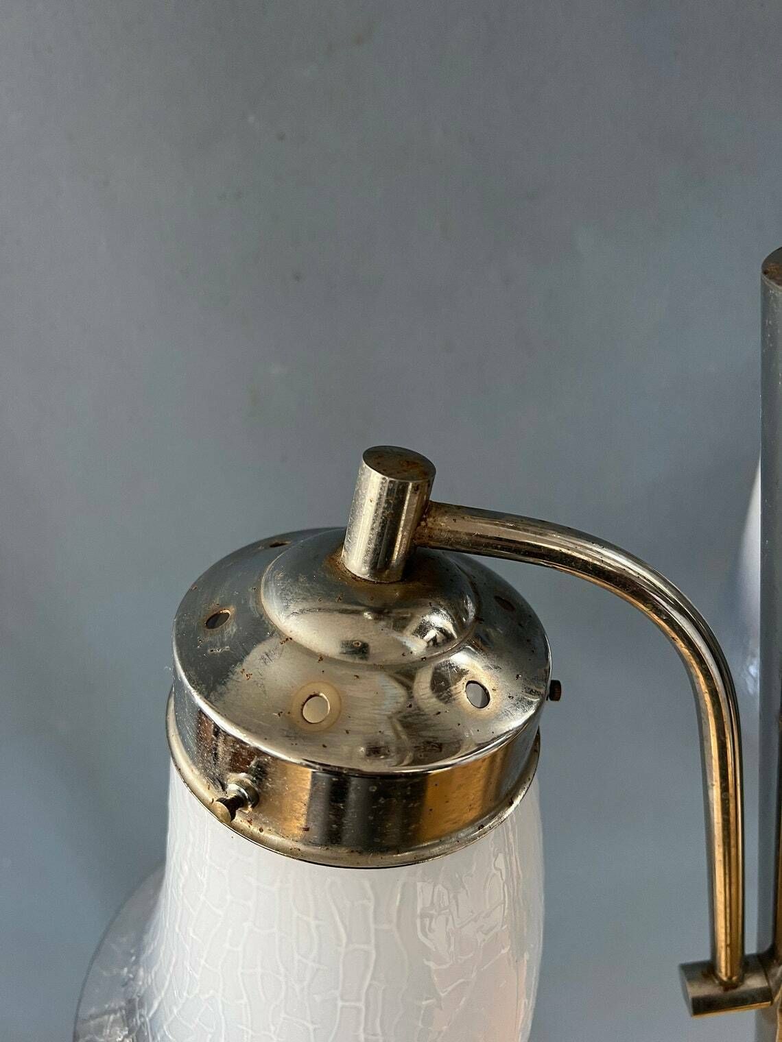 photo for sale 70s Mid Century Mazzega Murano Glass Chandelier Lamp