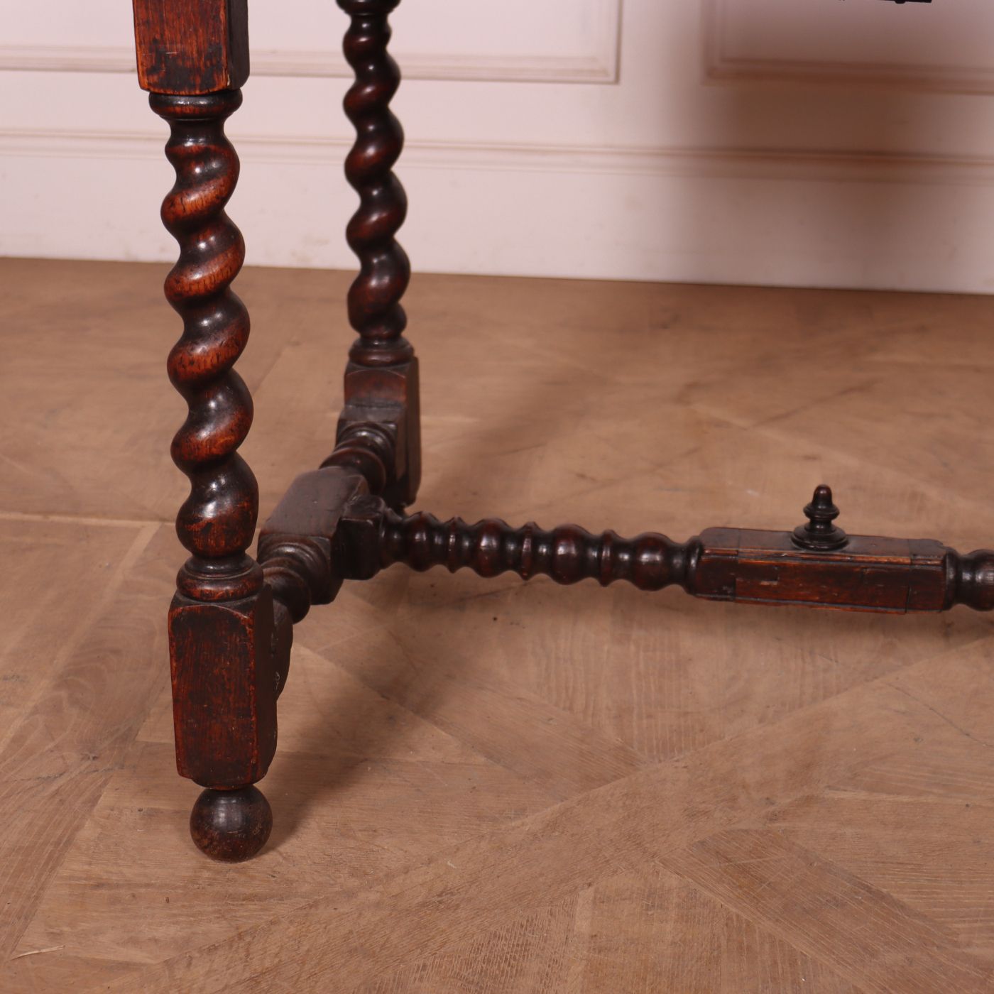 English Oak Lamp Table, 1700s, Antique photo Furniture