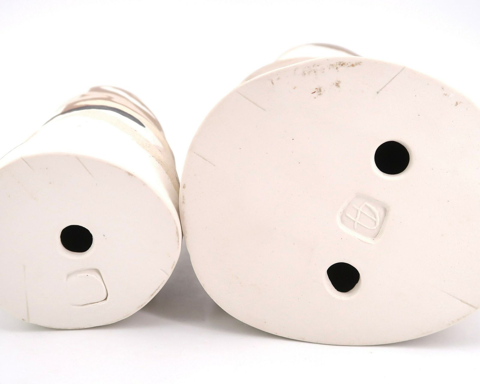 Large French Ceramic And Porcelain Totem Sculptures, Abstract Decors / Minimalist, Art, Blanc, Beige photo buy