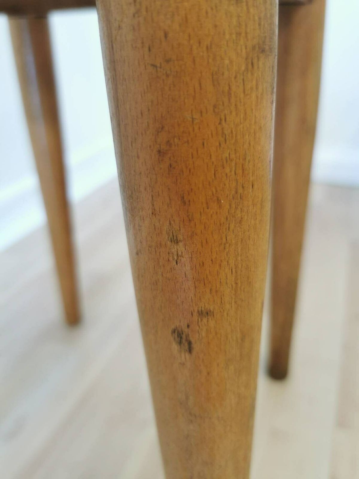 photo for sale 1 Of 3 Wooden Vintage Stool / Made In 1970s, Yugoslavia / Small Chair / Mid Century Coffee Table / Decorative Stool / Mcm Home Decor /