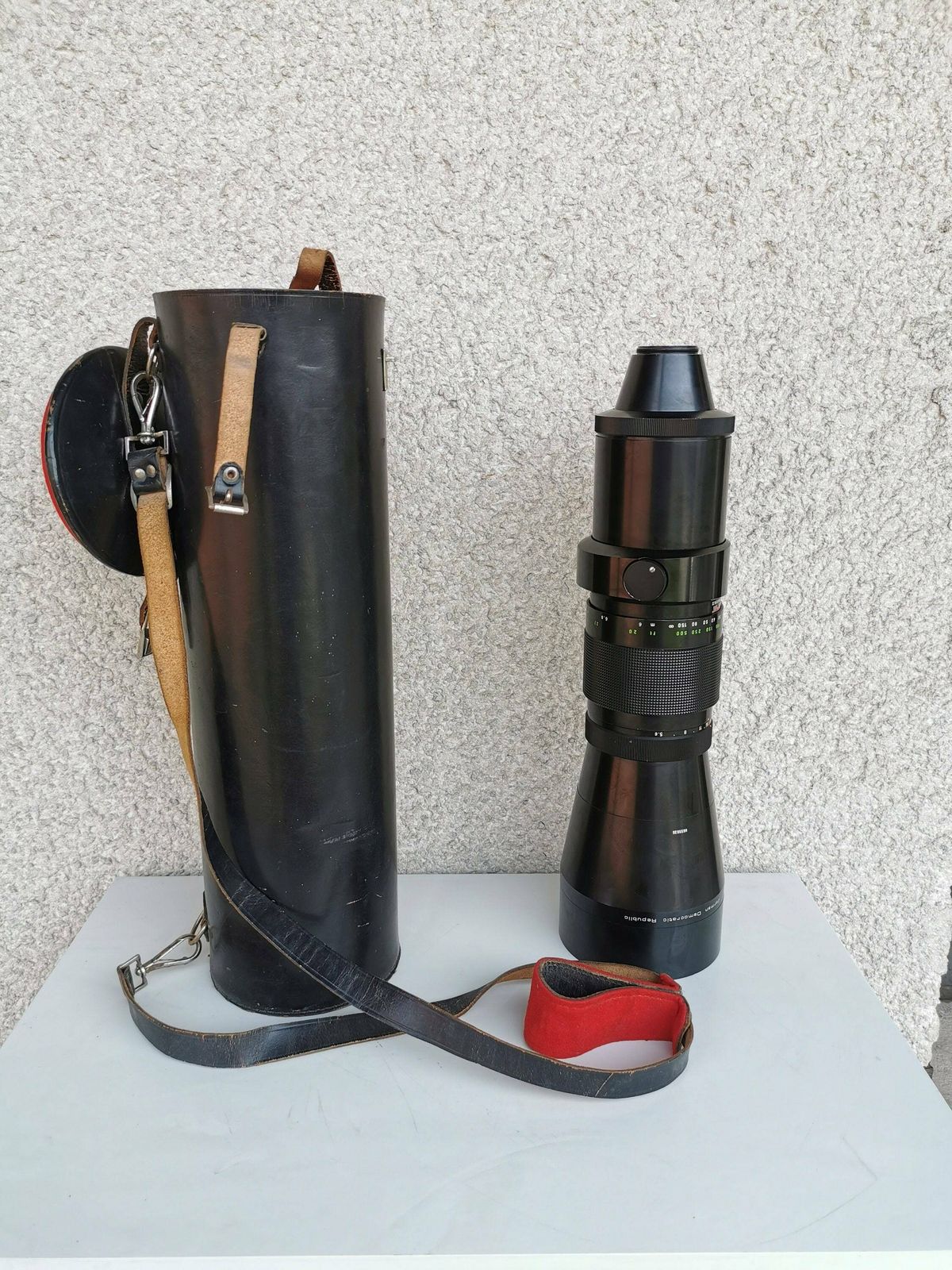 Pentacon 5.6 / 500 Mc Lens Gdm, German Democratic Republic Vintage Lens With Case Midcentury Camera Gift Picture Video Photography