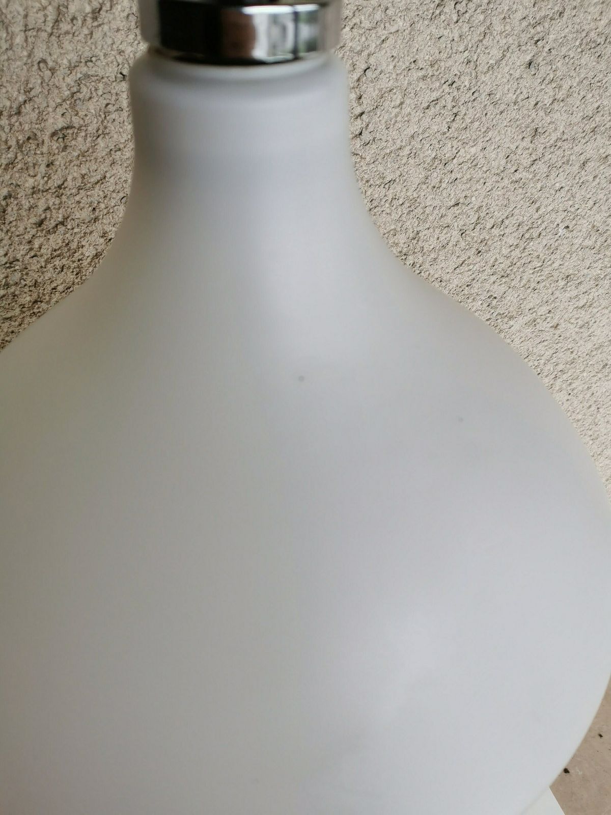 Vintage White Glass Pendant Lamp Ceiling Light Meblo Style Yugoslavia Made photo 183.0