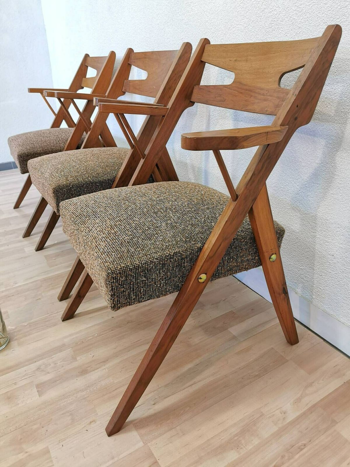 1 Of 3 Mid Century Original Armchair / Made In Yugoslavia / All Authentic Cocktail Chair / Vintage / Retro / Midcentury / Lounge Scandinavia photo Furniture