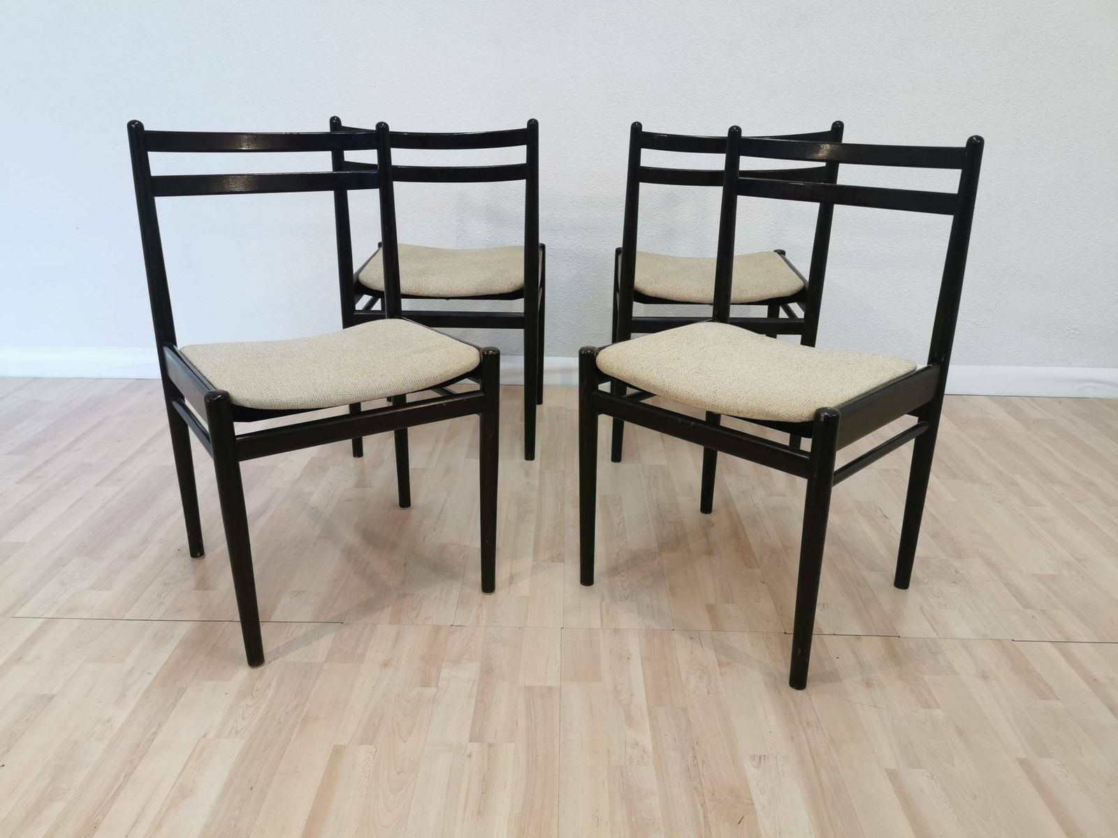 1 Of 5 Dining Retro Chairs / Wooden Chair By Stol Kamnik / Made In Yugoslavia / Vintage Dine Interior / Set Of 5 / Dark Wood / Mid Century photo furniture