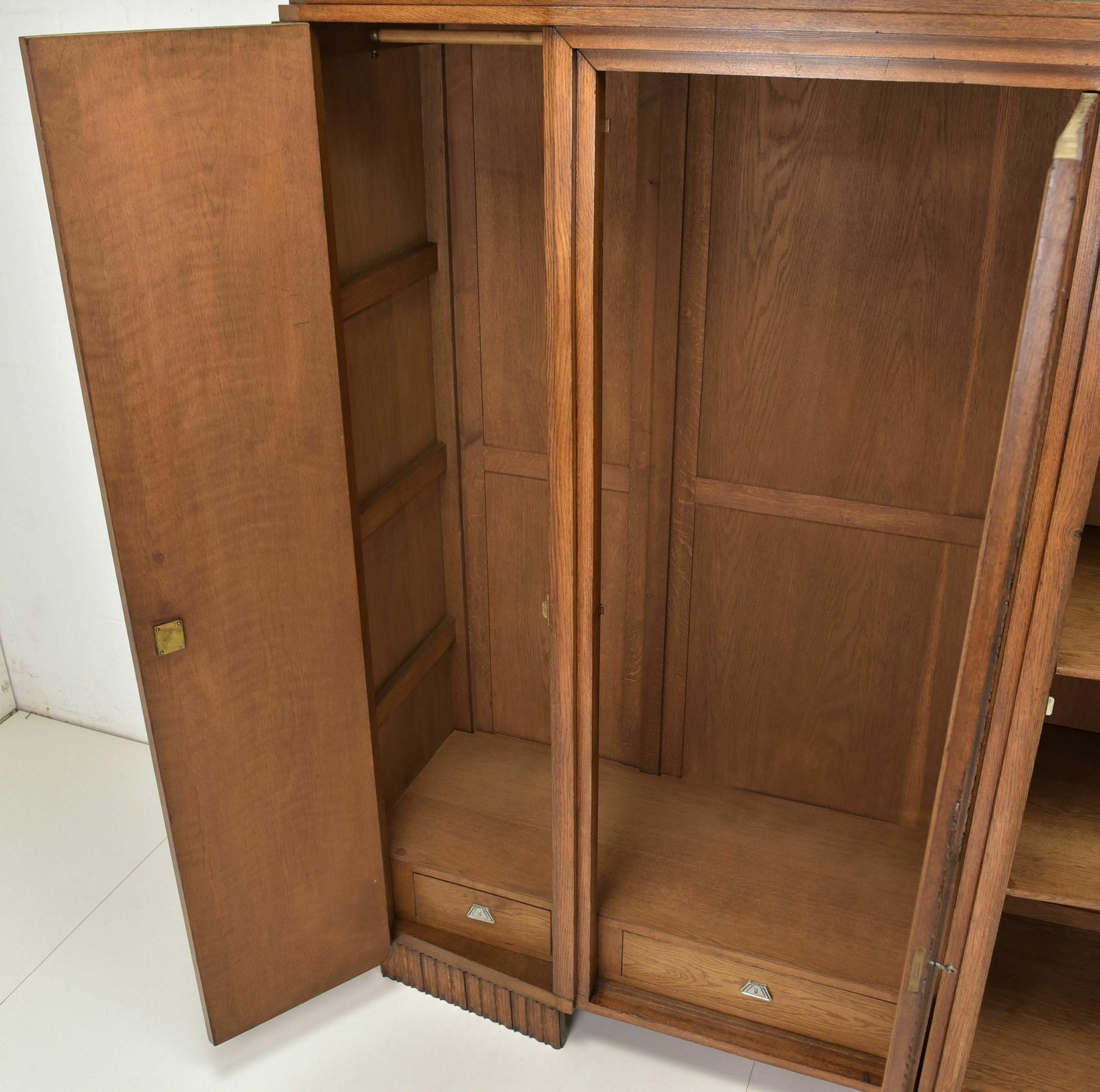 Antik! Wardrobe Restored Art Déco C. 1930 Oak Bedroom photo Furniture