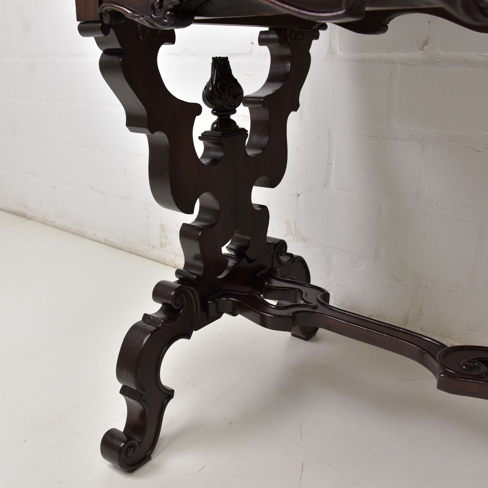 Antique! Small Desk / Side Table Restored Neo Rococo Around 1890 Rosewood photo 1295.0