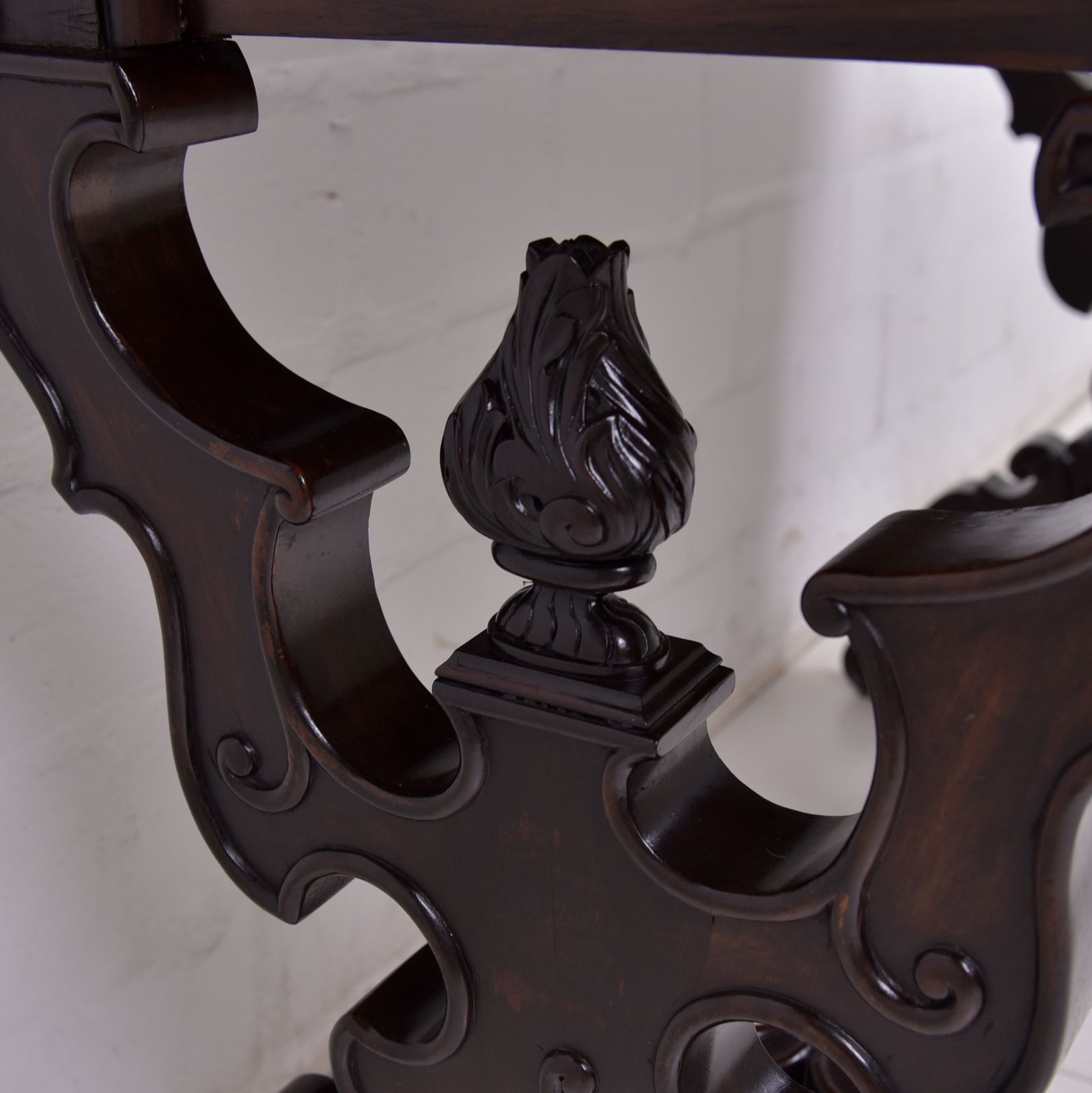 Antique! Small Desk / Side Table Restored Neo Rococo Around 1890 Rosewood photo vintage