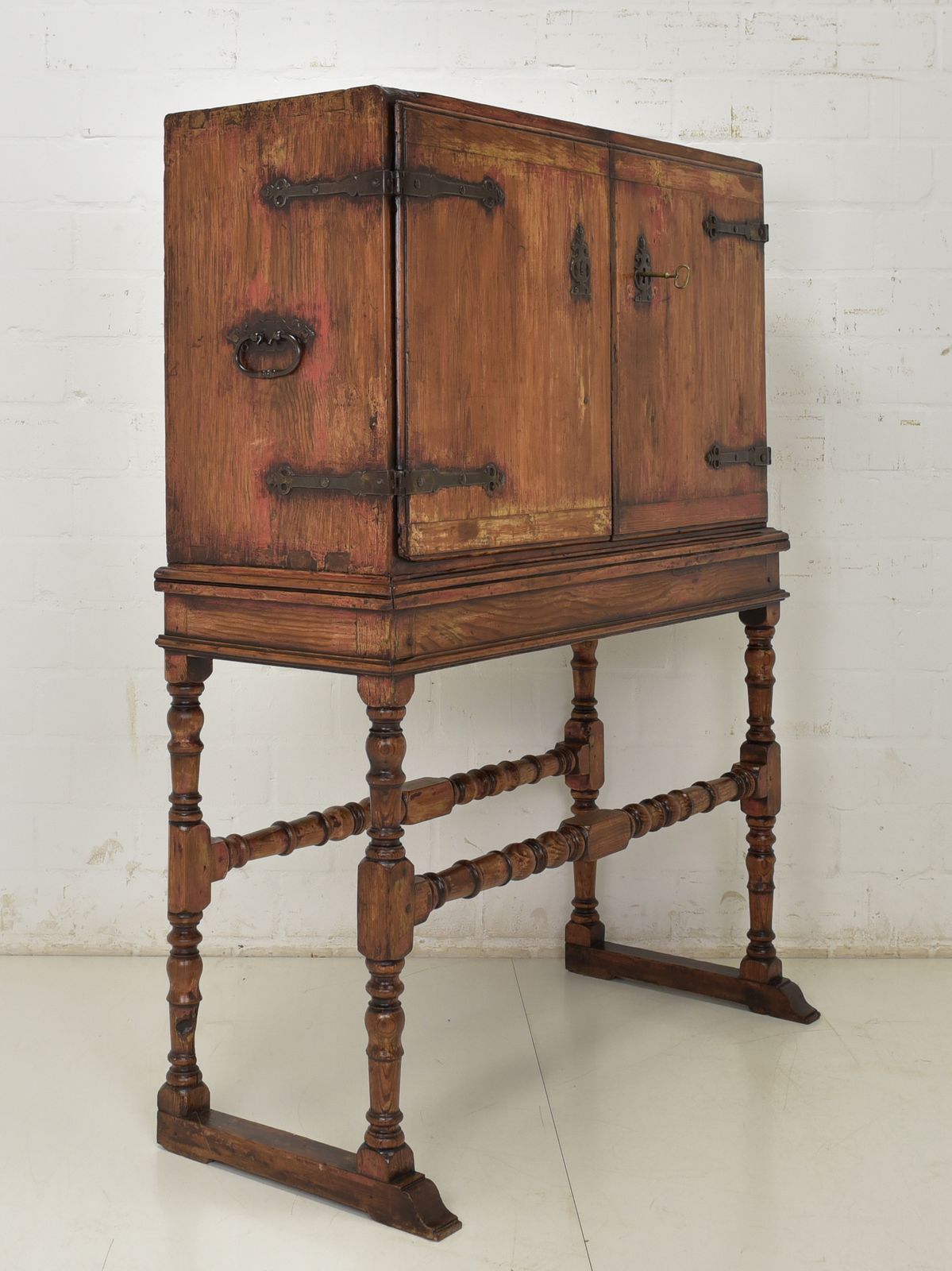 Furniture Antique! Bargueño Restored Around 1780 Top Cabinet Chest Of Drawers Secretary Spain photo