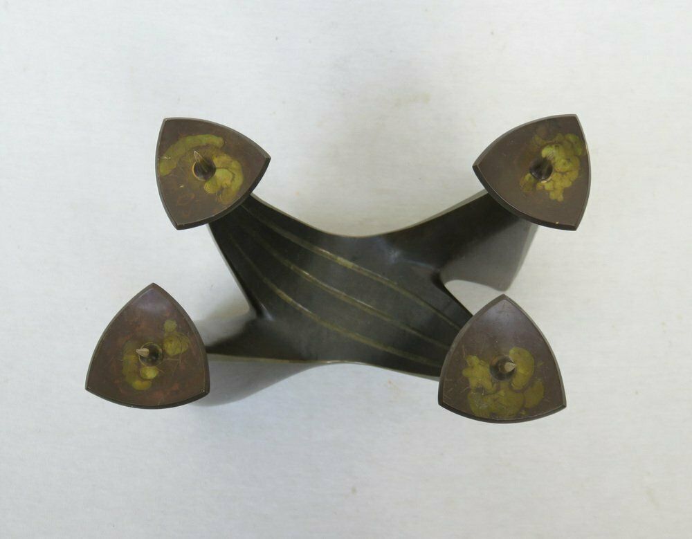 Brass Candleholder By Klaus Ullrich For Faber & Schumacher, 1950s photo vinterior