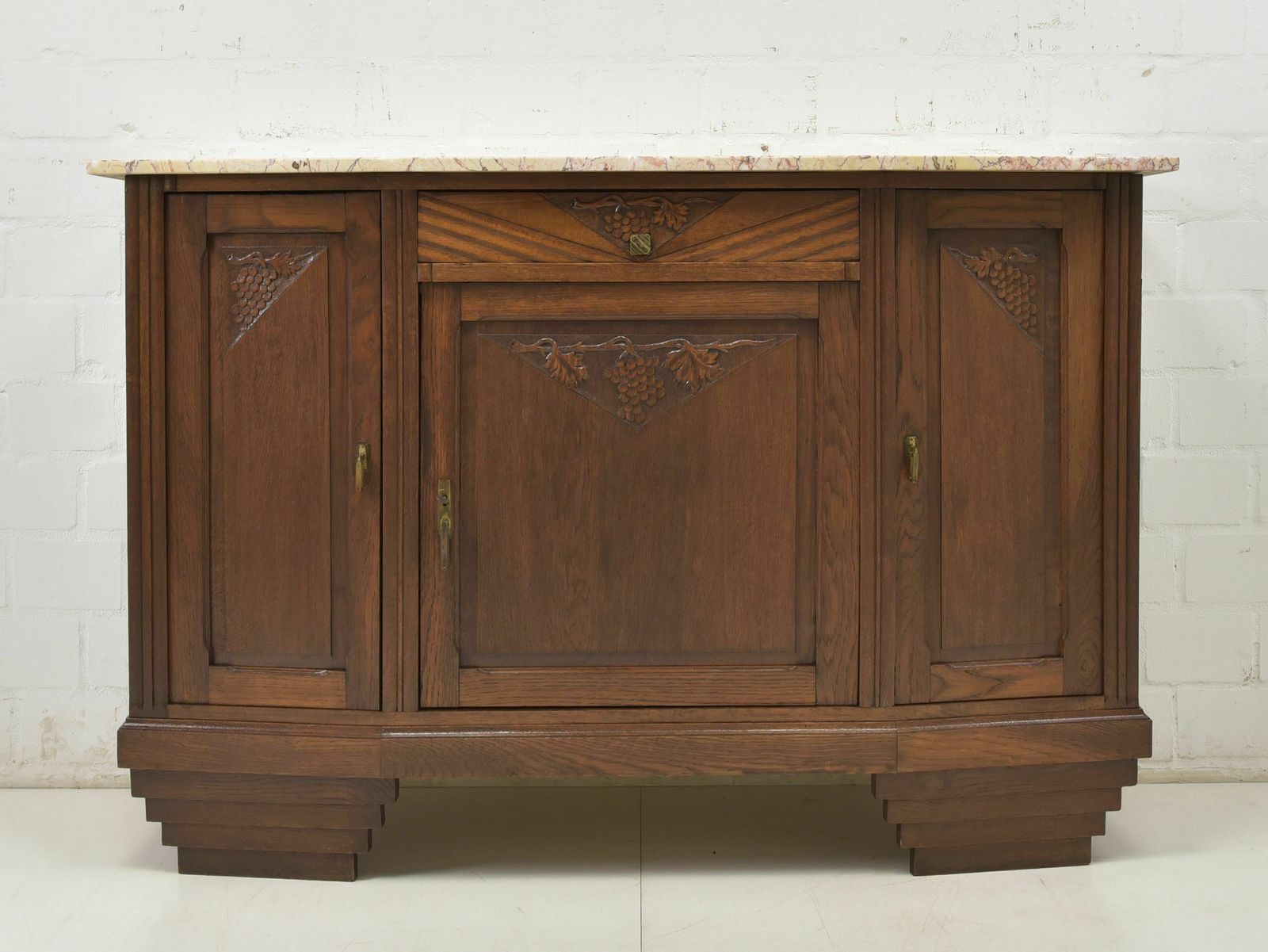 Antique! Sideboard Restored Art Deco Around 1925 Oak Chest Of Drawers Sideboard photo furniture