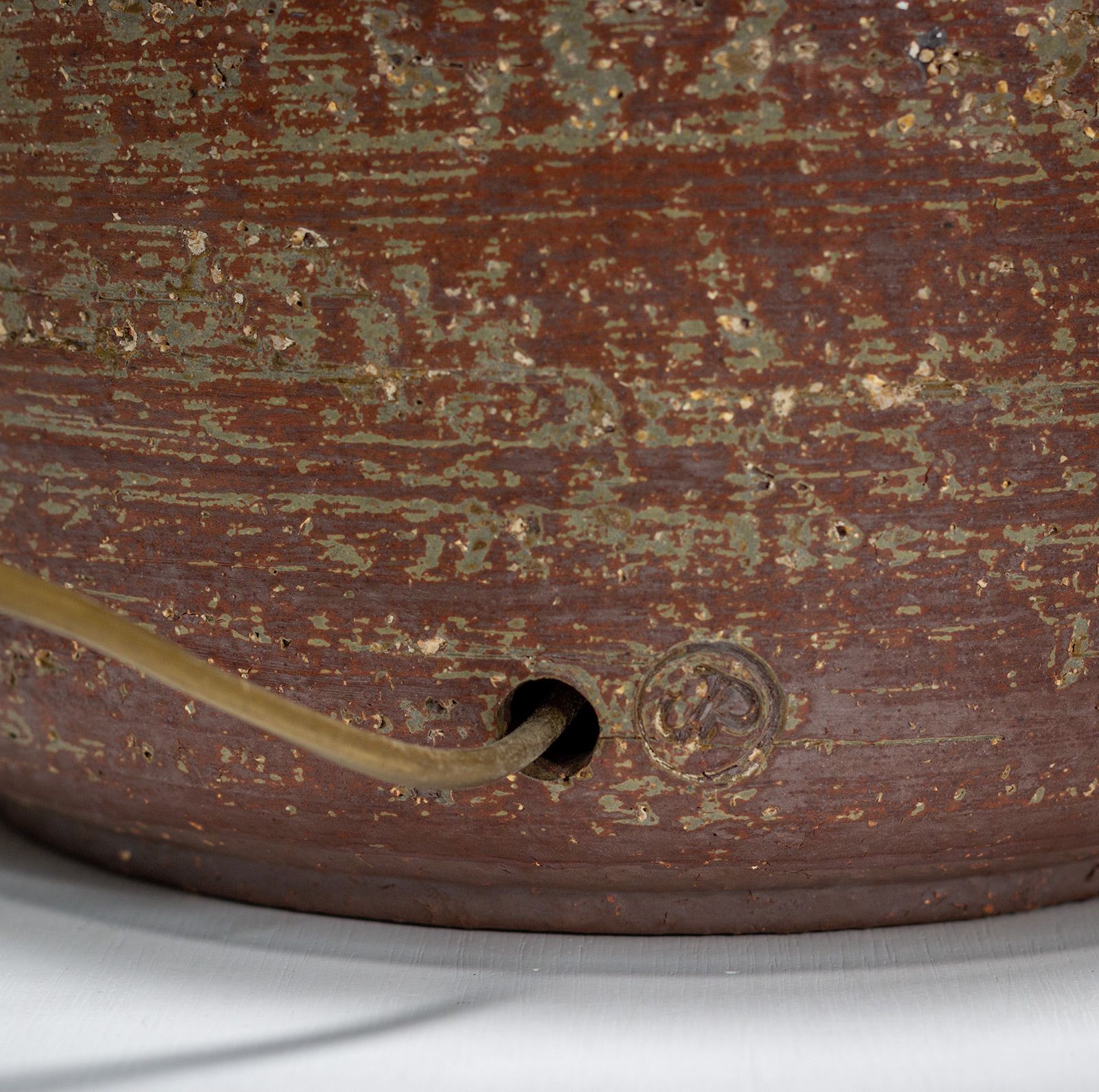 Jacques Pouchain Modernist Hand Thrown And Oxidation Firing Table Lamp, Circa 1965 photo buy