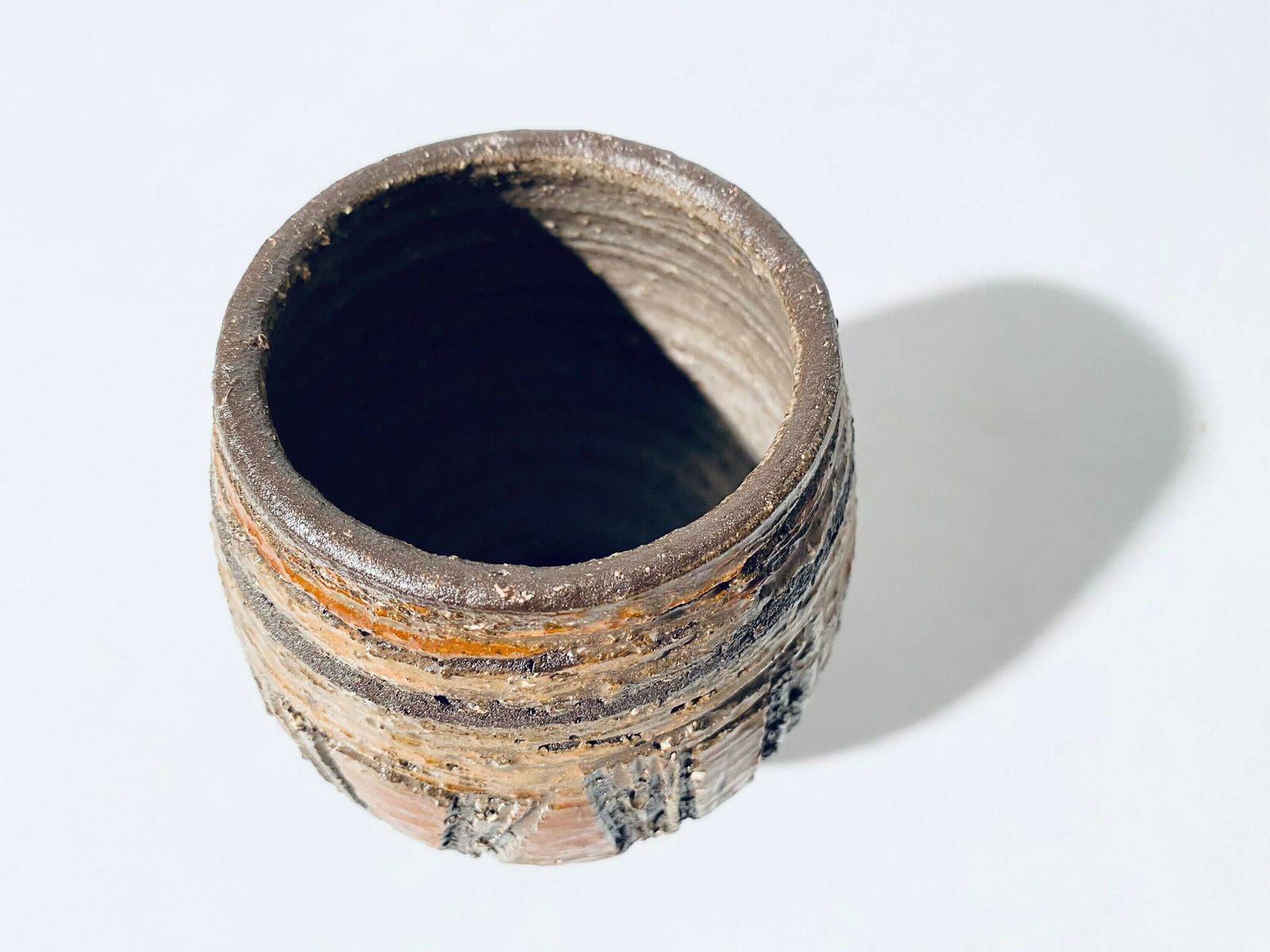 Claire Zange Krösselbach Brown Studio Ceramic Vase / Vintage 1960s Handmade German Pottery photo vintage