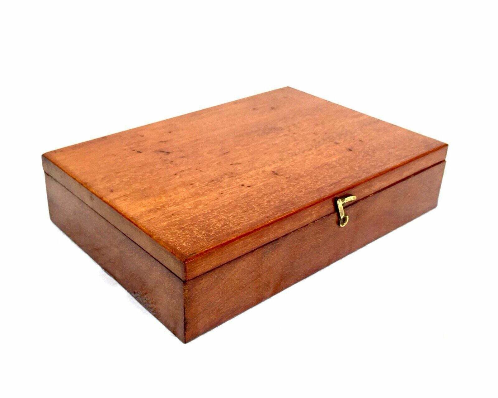 Antique Victorian Mahogany Artists Box By Reeves & Son With Block Paints C.1890 photo for sale