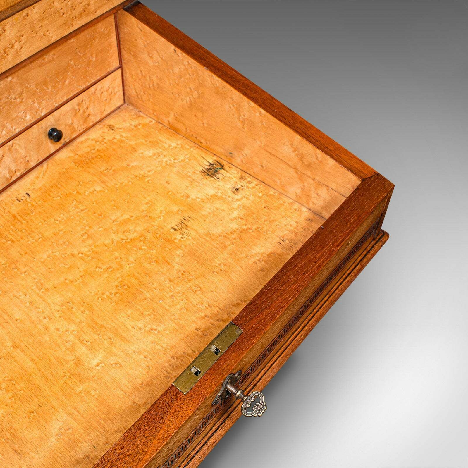 photo for sale Antique Gentleman's Davenport, English, Walnut, Writing Desk Victorian, C.1880