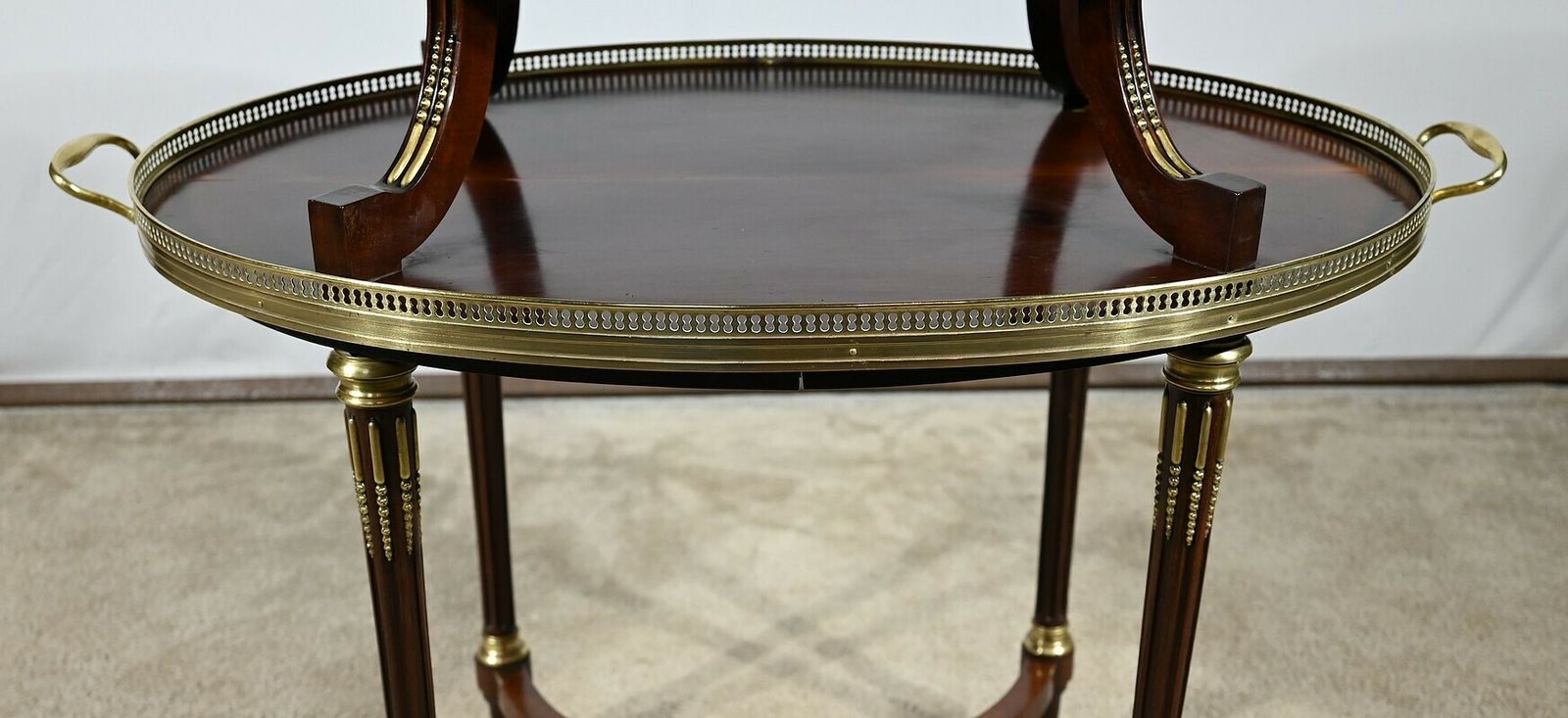 photo furniture Rare Cuban Mahogany Service Table, Louis XVI Style – Xixth