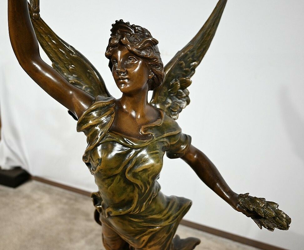 Art Important Sculpture En Régule, “La Patrie” By Ferville Suan – End 19th photo
