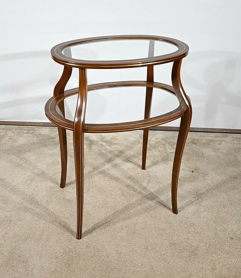 Serving Table In Solid Mahogany, Louis XV / Louis XVI Transition Style – 2nd Part 19th photo furniture