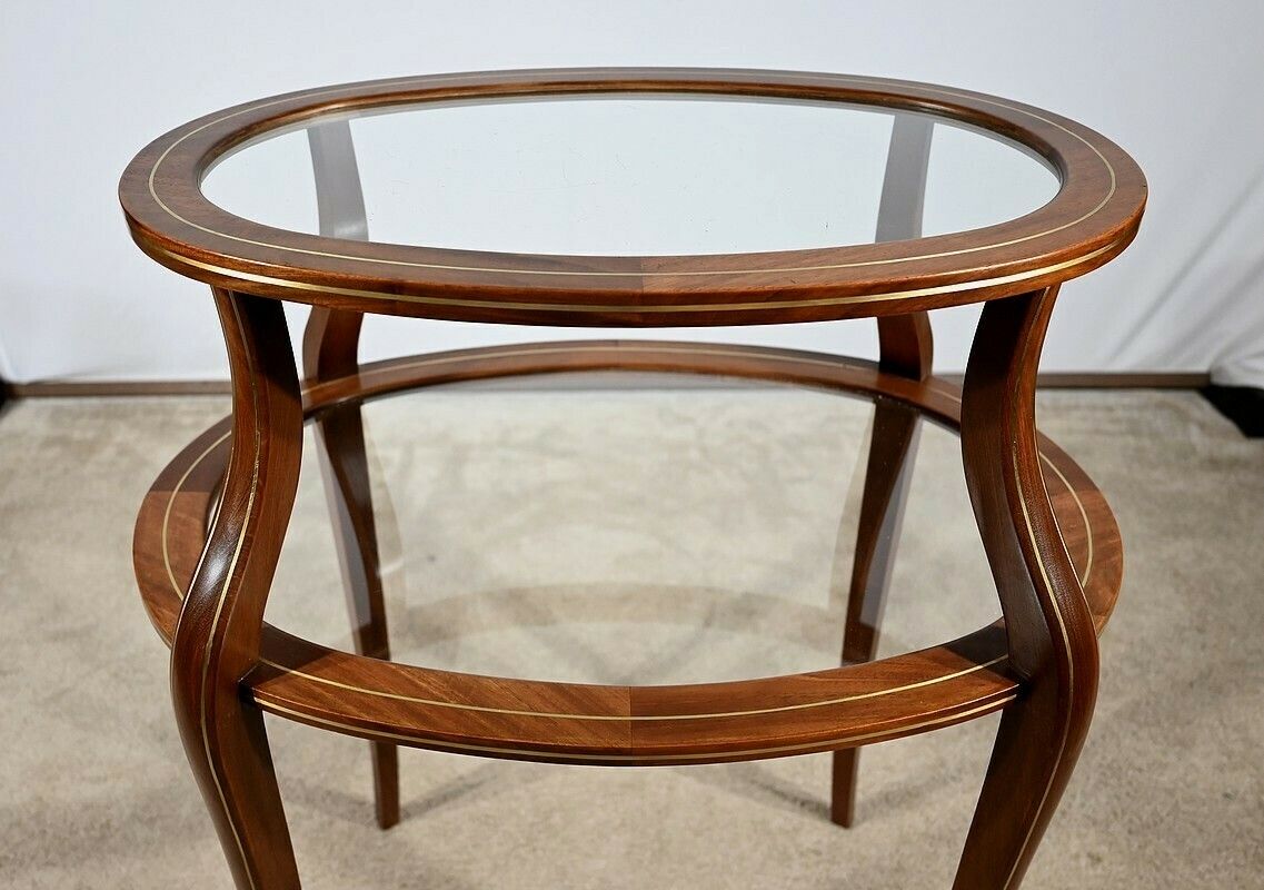 Serving Table In Solid Mahogany, Louis XV / Louis XVI Transition Style – 2nd Part 19th photo buy