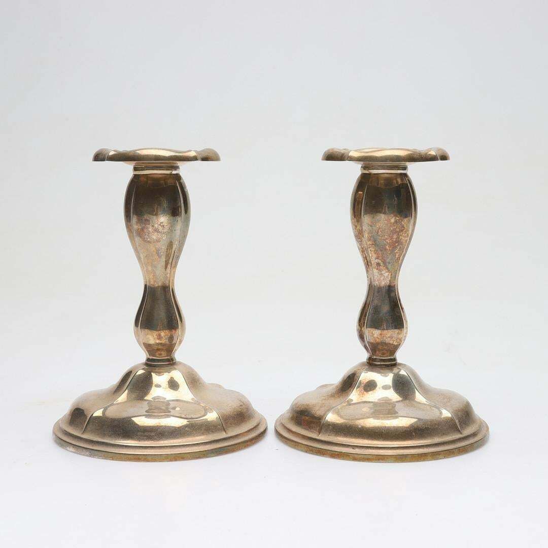 Antique Candlelabra Golden Art Deco Style Candlesticks, A Set Of 5 Bronze photo furniture