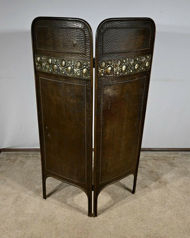 Screen In Aged Brass, Art Nouveau – 1900 photo 1245.96774157