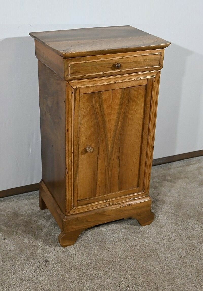 Solid Walnut Bedside Table – Late 19th Century photo for sale