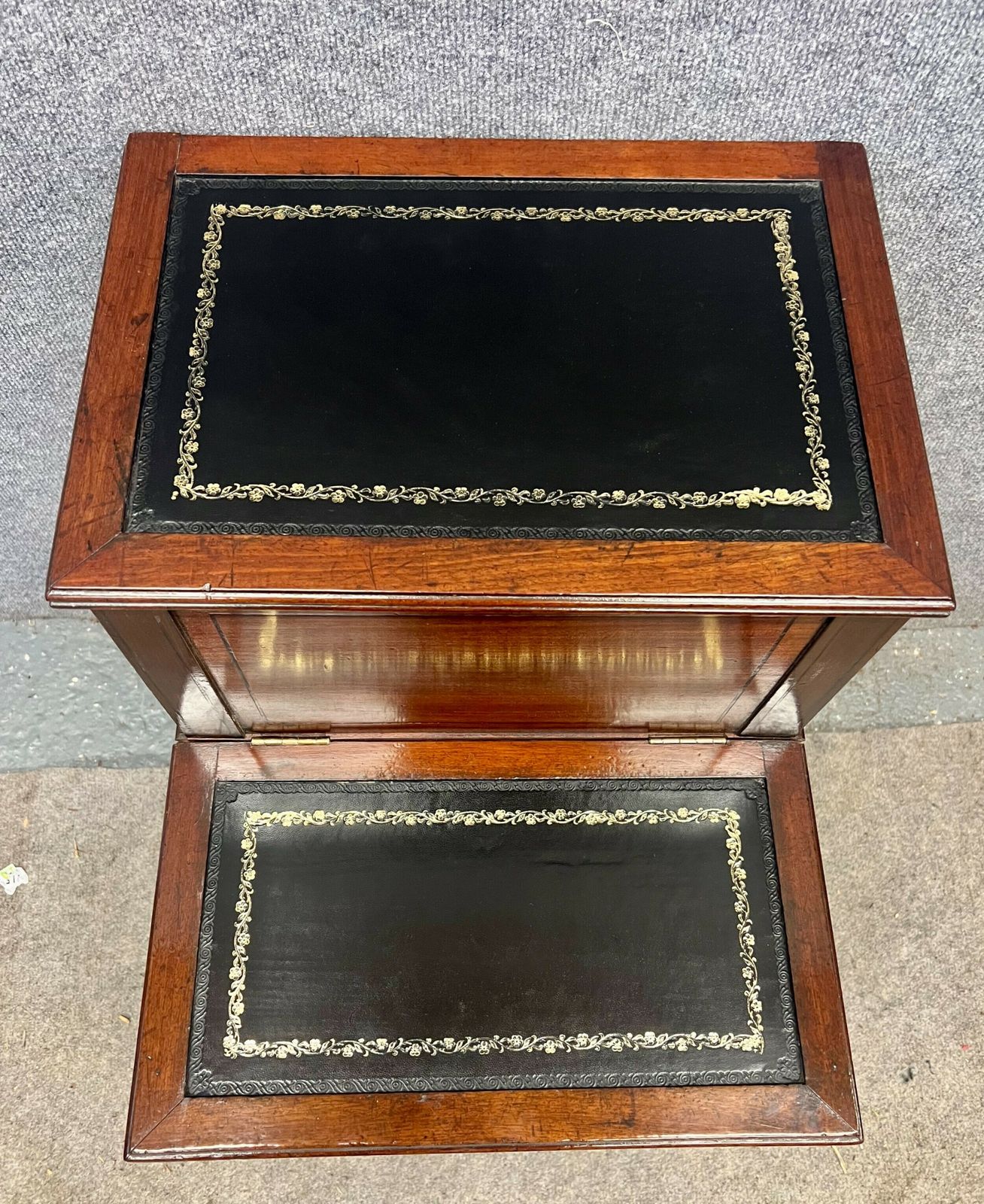 Regency Mahogany Library Steps photo vintage