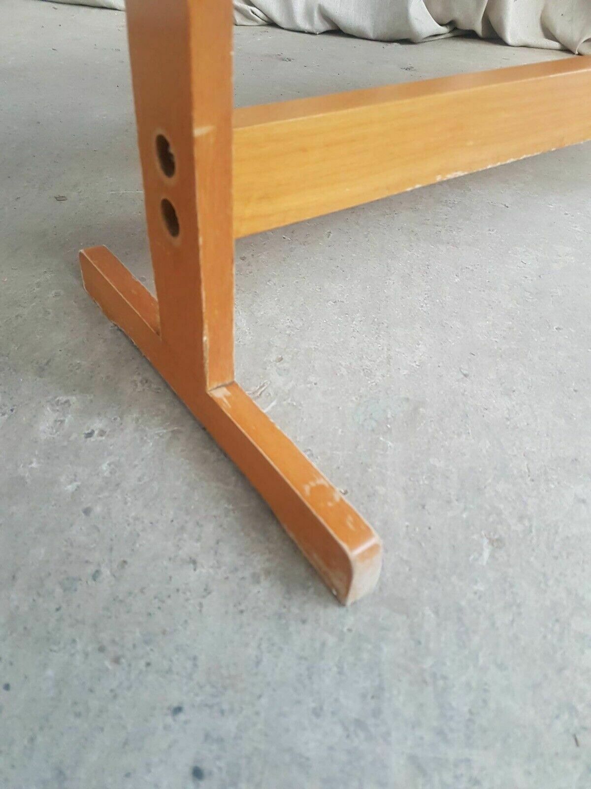 photo vintage Vtg Mid Century Formica Desk Kitchen Dining Table Danish Scandi Retro R334