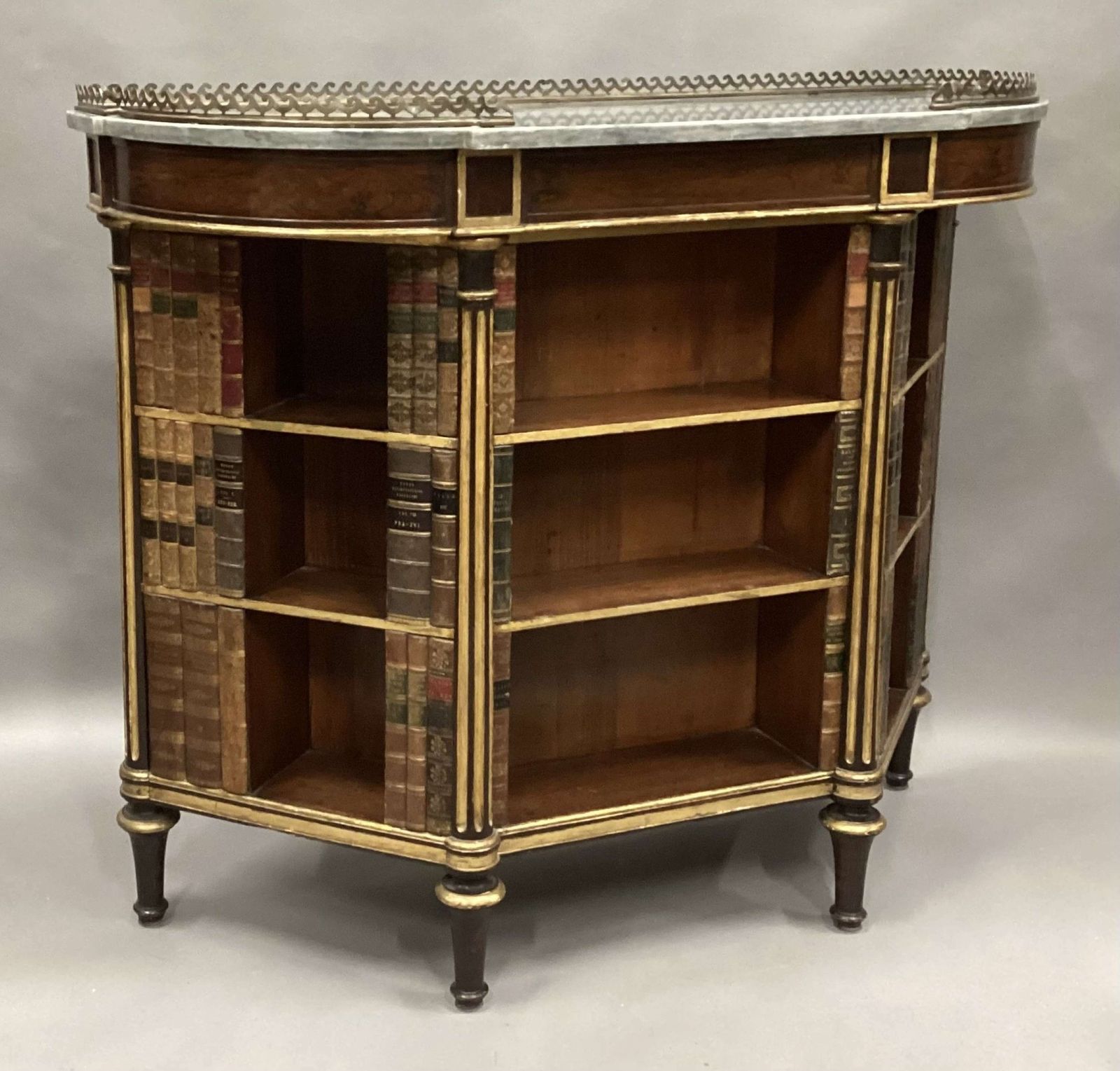 Splendid Regency Rosewood And Parcel Gilt Open Bookcase / Side Cabinet photo for sale