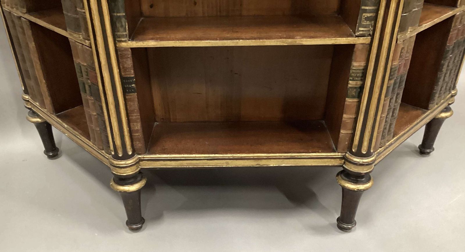 photo for sale Splendid Regency Rosewood And Parcel Gilt Open Bookcase / Side Cabinet